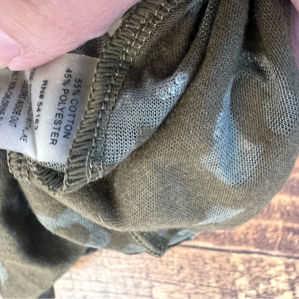 Calvin Klein olive green metallic top NWOT S - Picture 10 of 11